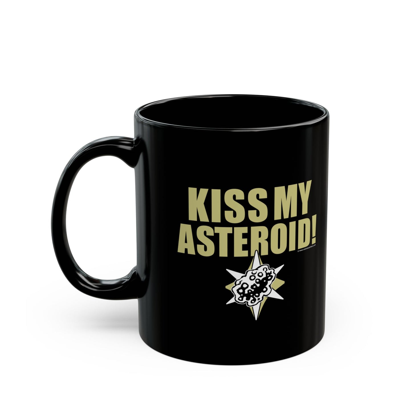Kiss My Asteroid! 11oz Black Mug