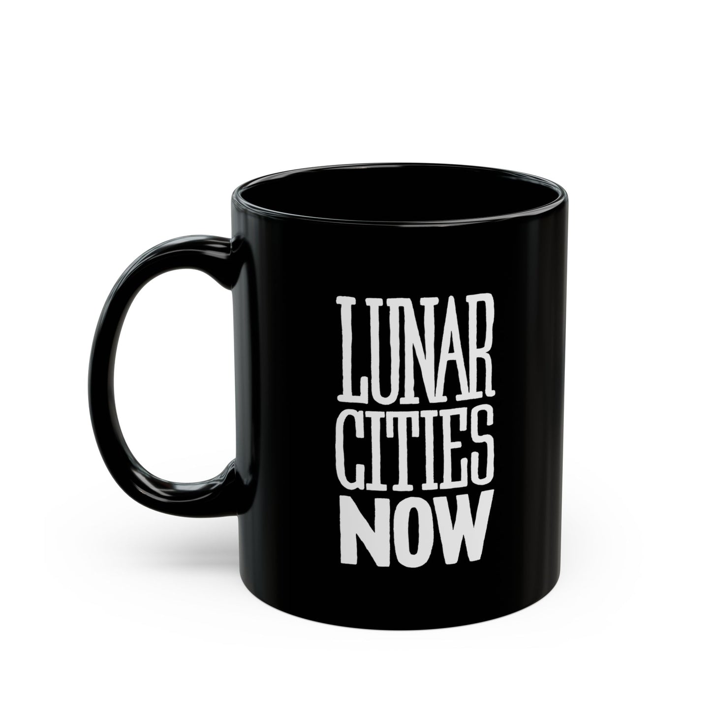 🌘 LUNAR CITIES NOW 11oz Black Mug