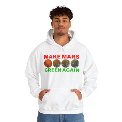 🔴 MAKE MARS GREEN AGAIN Unisex Heavy Blend™ Hoodie Sweatshirt