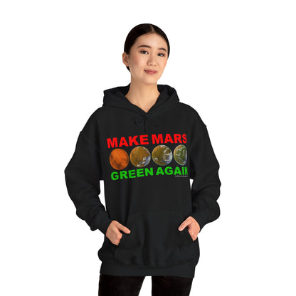 🔴 MAKE MARS GREEN AGAIN Unisex Heavy Blend™ Hoodie Sweatshirt