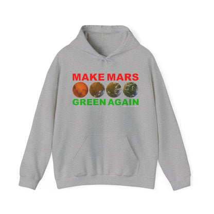 🔴 MAKE MARS GREEN AGAIN Unisex Heavy Blend™ Hoodie Sweatshirt