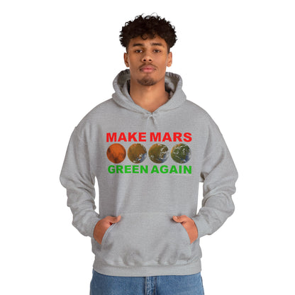 🔴 MAKE MARS GREEN AGAIN Unisex Heavy Blend™ Hoodie Sweatshirt