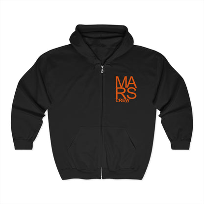 🔴 MARS CREW Unisex Heavy Blend™ Full Zip Hoodie Sweatshirt