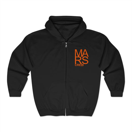 🔴 MARS CREW Unisex Heavy Blend™ Full Zip Hoodie Sweatshirt