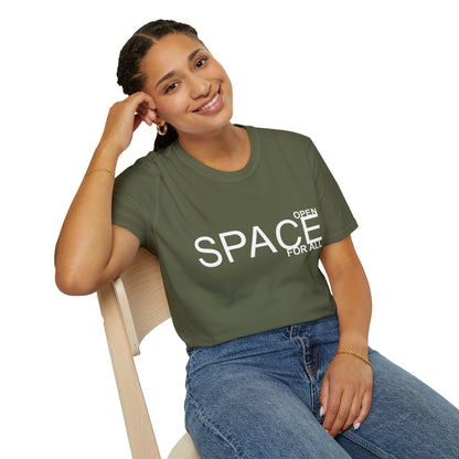 🧑‍🚀 OPEN SPACE FOR ALL Unisex Softstyle T-Shirt