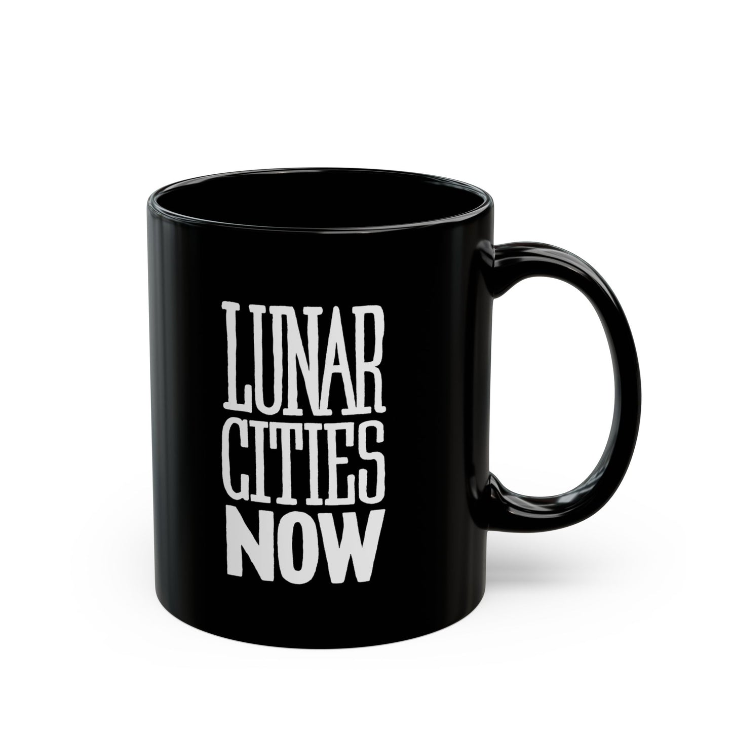 🌘 LUNAR CITIES NOW 11oz Black Mug