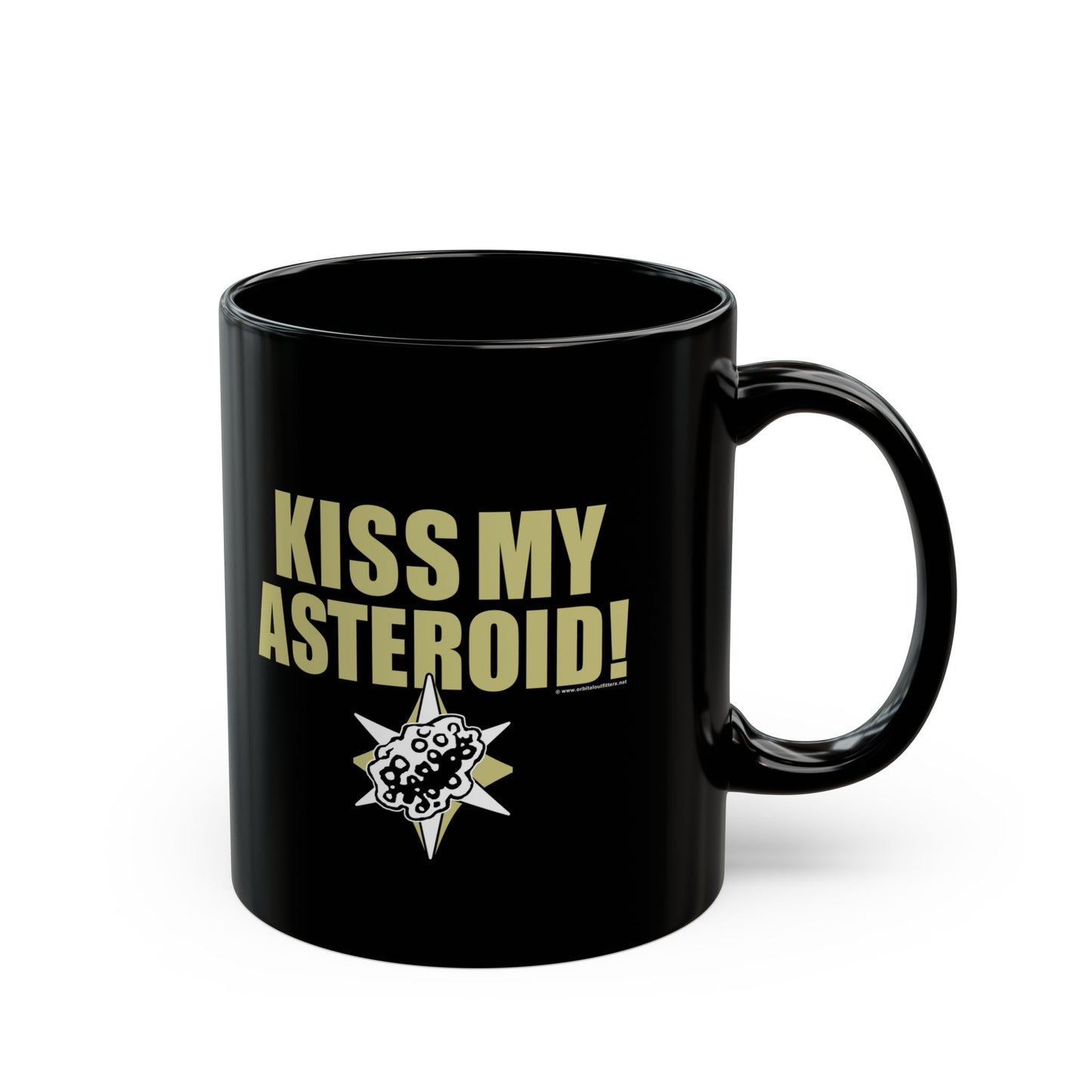 Kiss My Asteroid! 11oz Black Mug