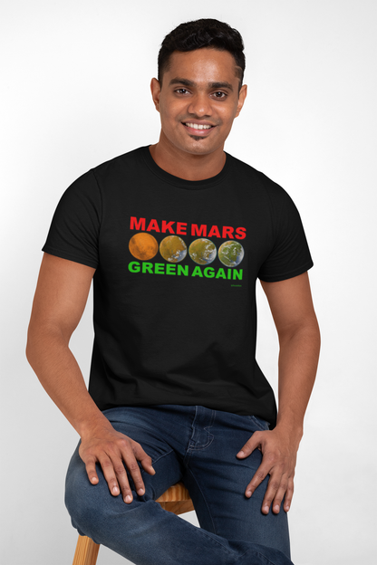 🔴 MAKE MARS GREEN AGAIN Unisex Softstyle T-Shirt
