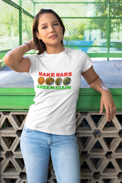 🔴 MAKE MARS GREEN AGAIN Unisex Softstyle T-Shirt
