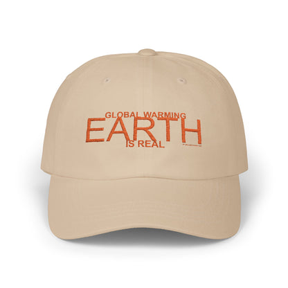 EARTH - GLOBAL WARMING IS REAL Adjustable Cap