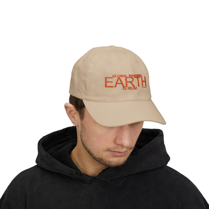 EARTH - GLOBAL WARMING IS REAL Adjustable Cap